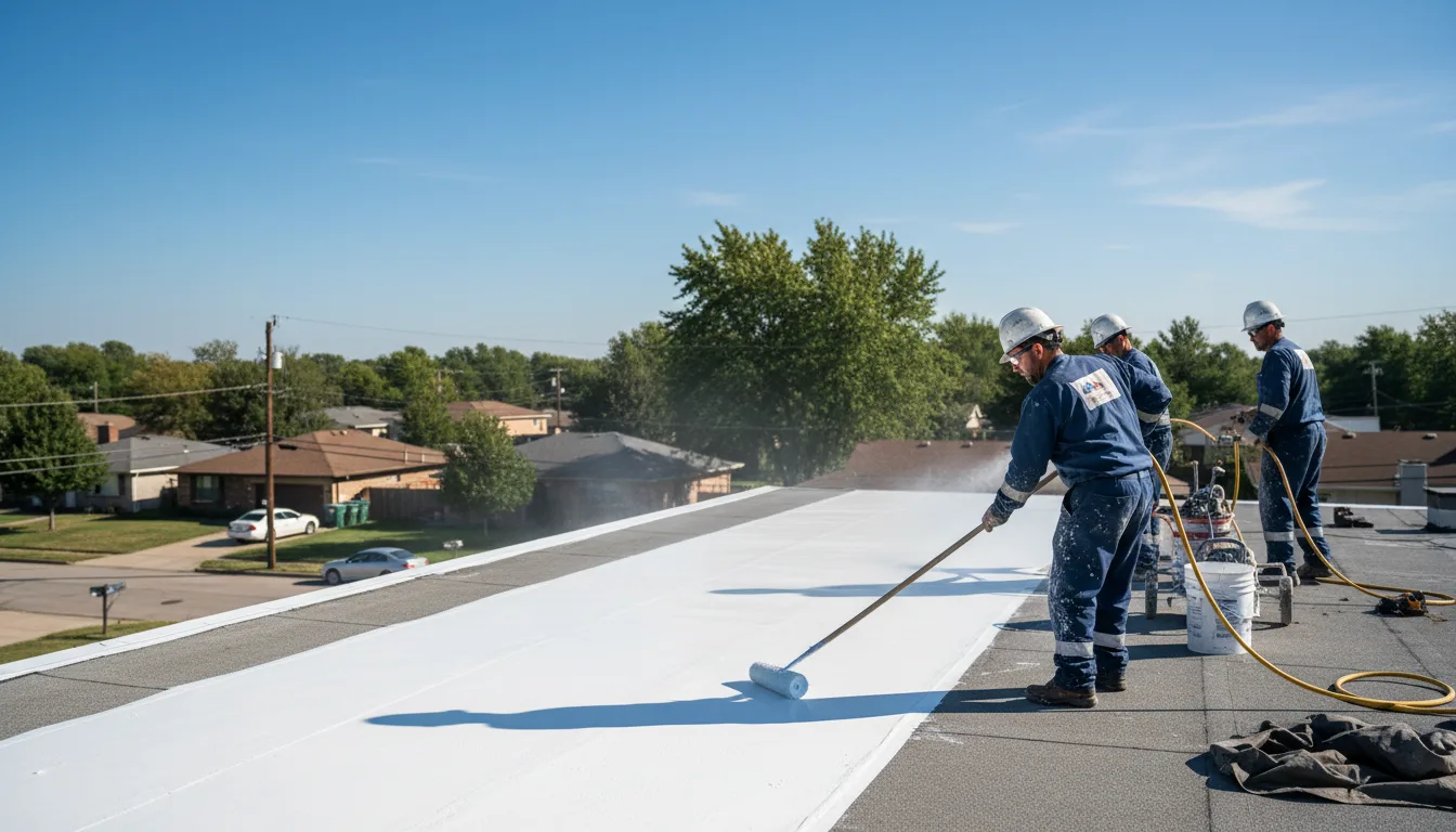 Commercial roof coating in Weatogue, CT near me